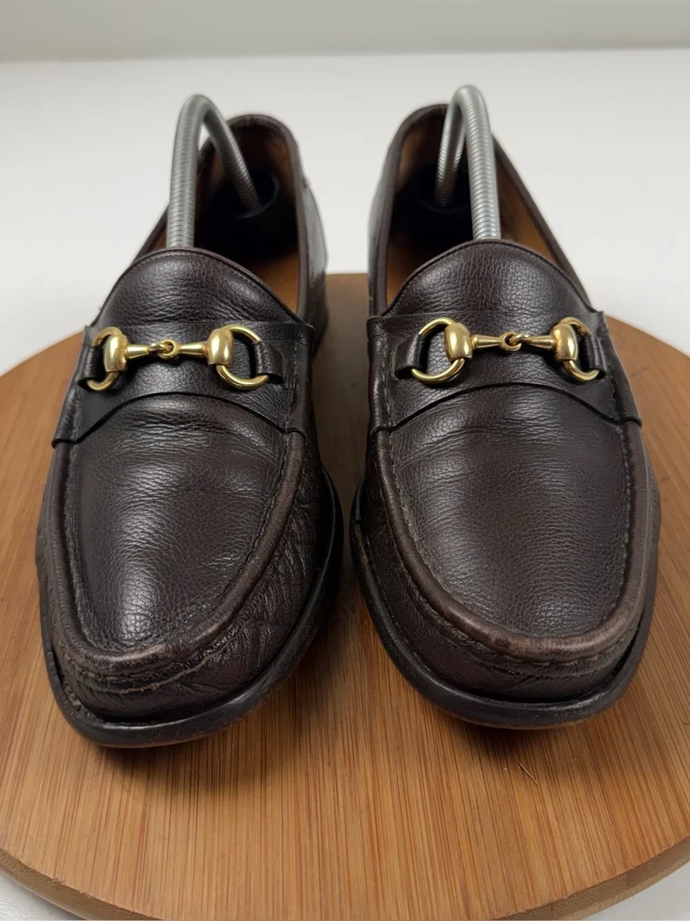 Cole Haan Made in Italy Ascot II Brown Leather Horsebit Loafers